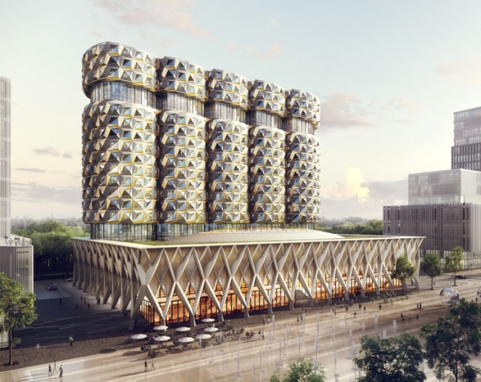 ЗИЛ Башня от Neutelings Riedijk Architects, Москва, Россия.